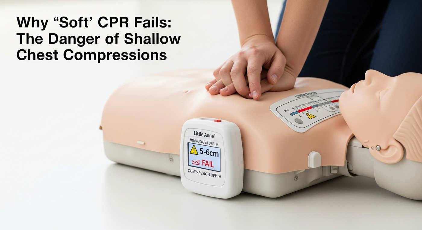 Why "Soft" CPR Fails: The Danger of Shallow Chest Compressions - cardiac arrest survival, shallow compressions mistake, CPR compression depth