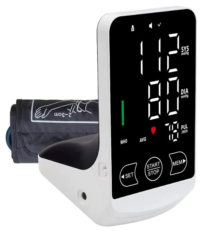 Voice Tonometer Portable LED Upper Arm Smart Blood Pressure Monitor SelfiMed UK