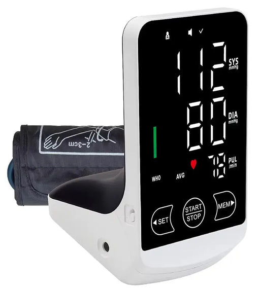 Voice Tonometer Portable LED Upper Arm Smart Blood Pressure Monitor SelfiMed UK