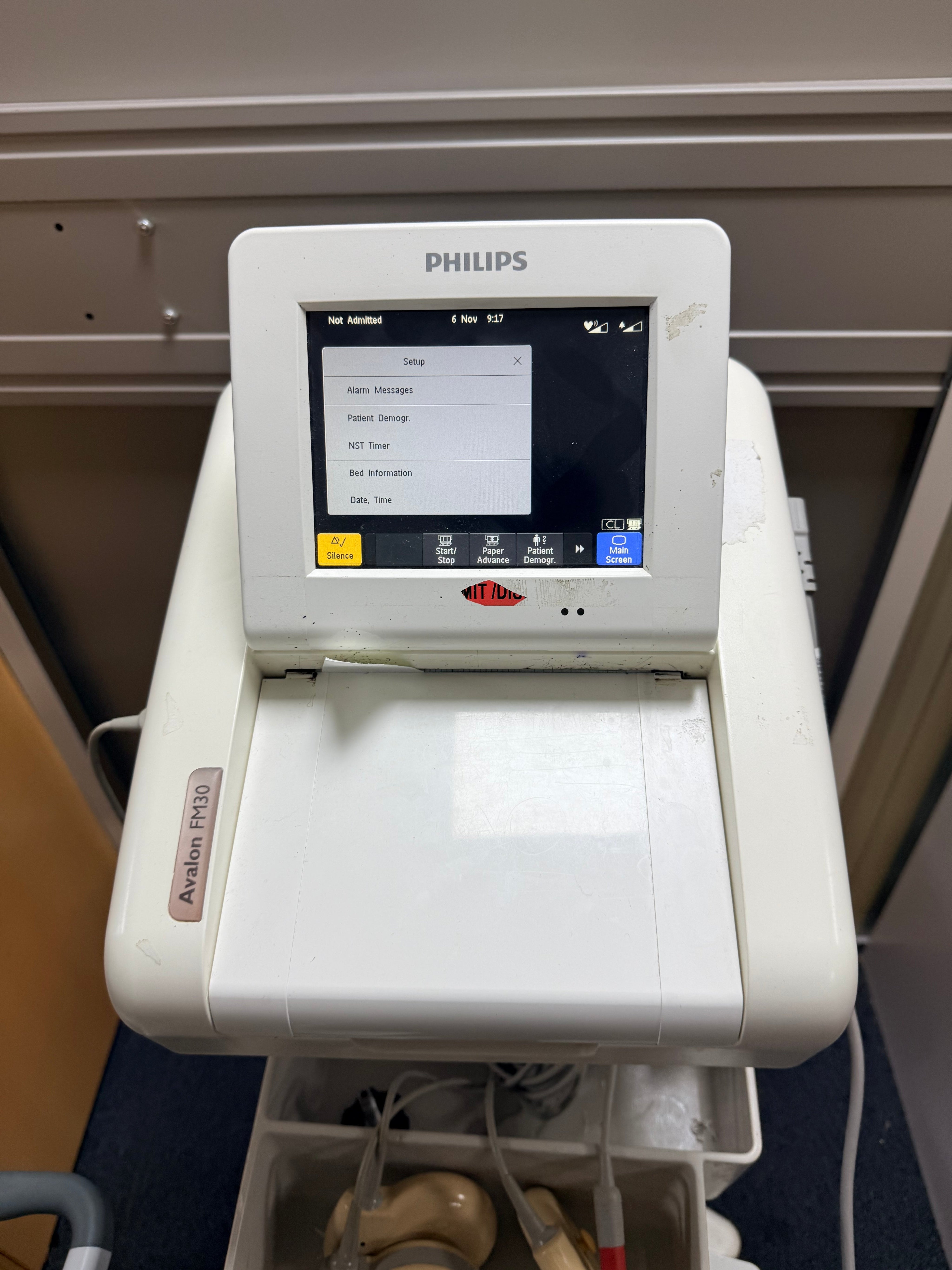 Philips Avalon FM30 Foetal Monitor with 3 Toco Transducers & Stand SelfiMed UK