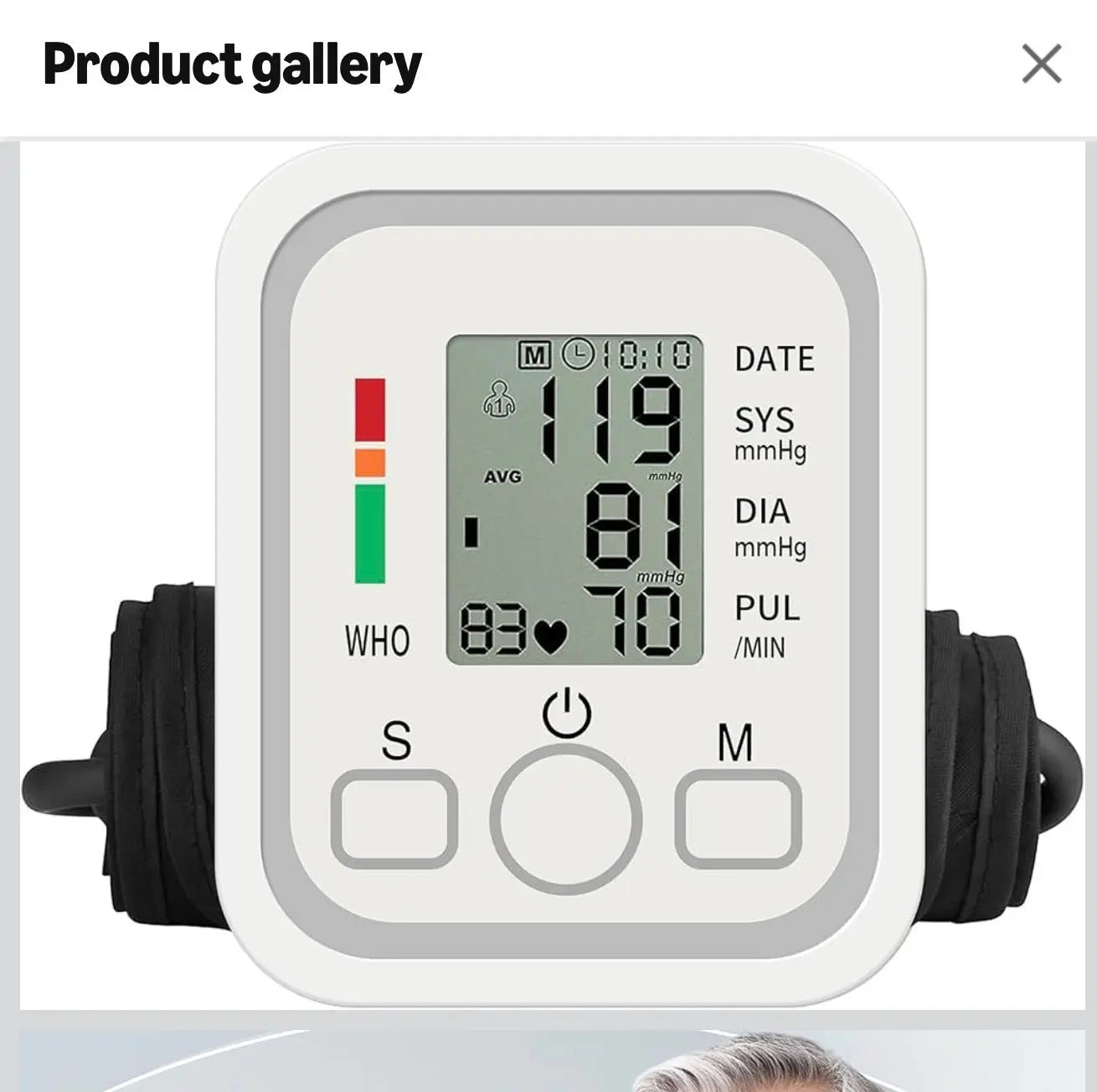 Digital Upper Arm Blood Pressure Monitor SelfiMed UK