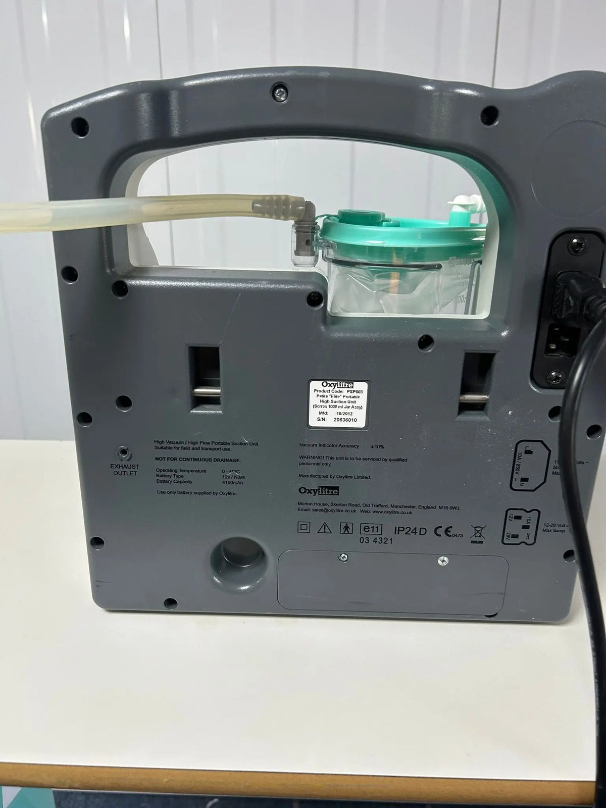 Oxylitre Petite "Elite" Portable Suction Unit SelfiMed UK