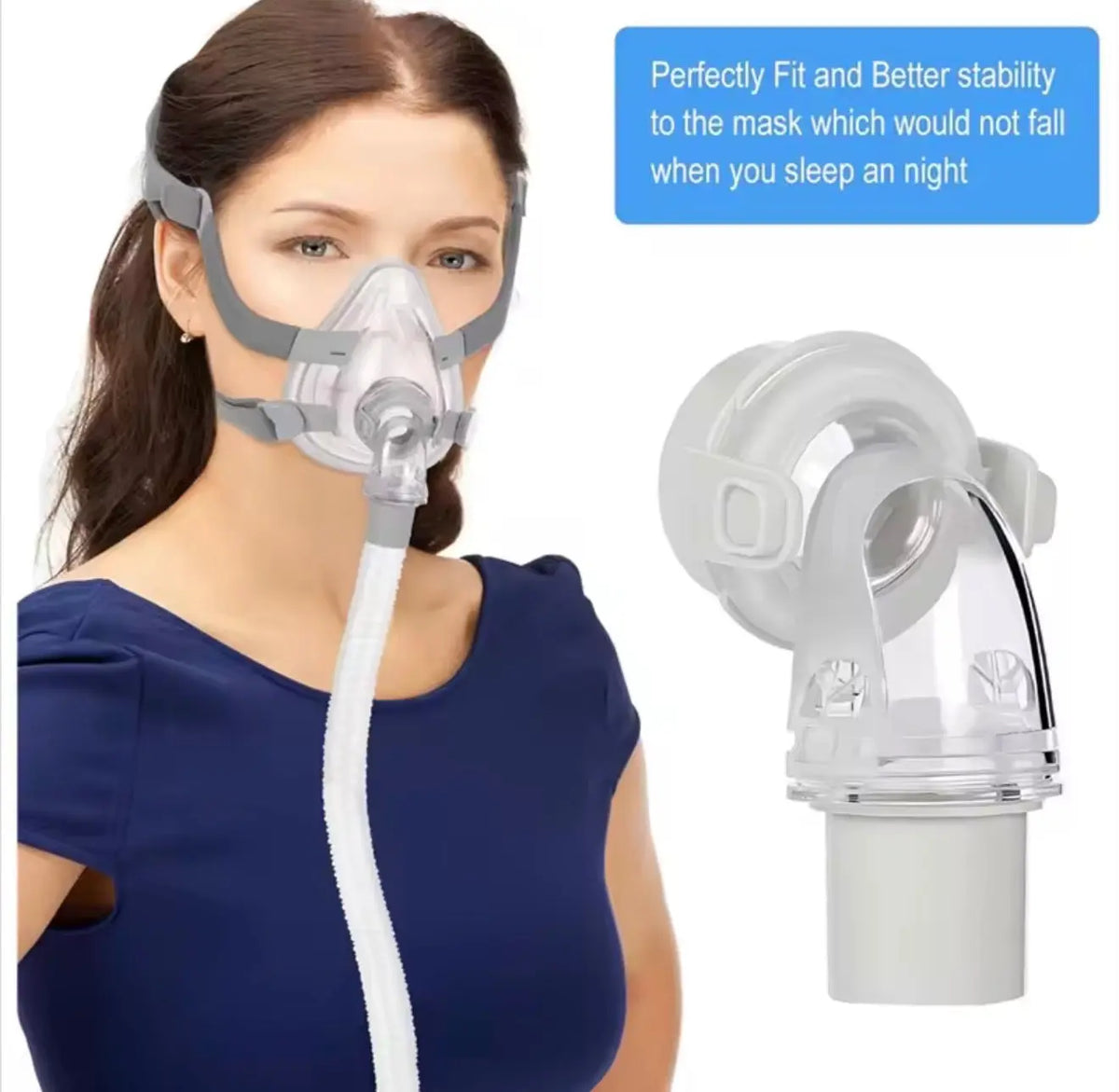 Airfit F20 & AirTouch F20 Compatible Elbow Connector - SelfiMed UK