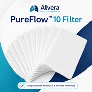 ALVERA PureFlow 10 Filter Compatible with AirSense 9 & AirSense 10 Devices