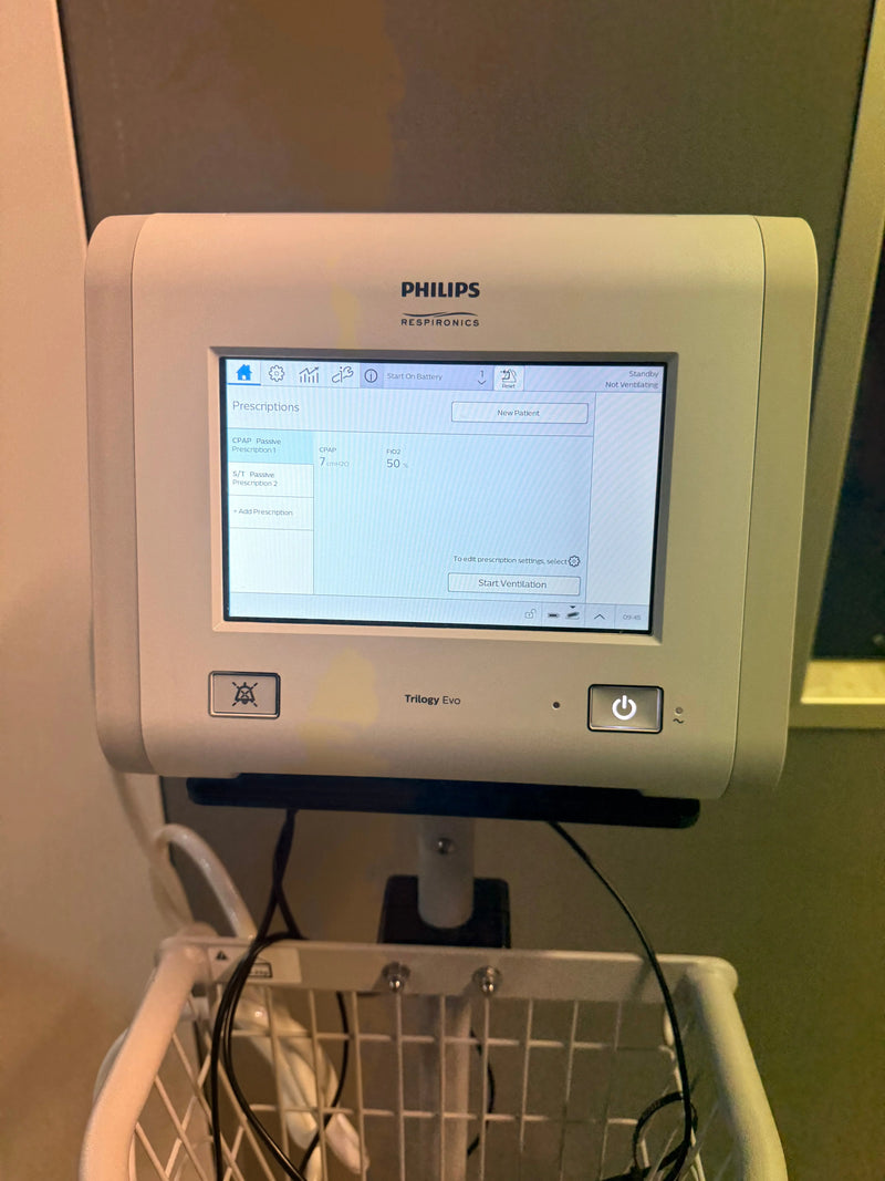 Philips Trilogy Evo Portable hospital-to-home ventilator (Mfd. 2020) Software version 1.06.10.00 SelfiMed UK