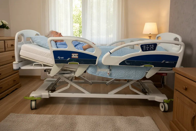 Umano Medical FL36 Electric Hospital Bed with Hospital Bed Mattress SelfiMed UK
