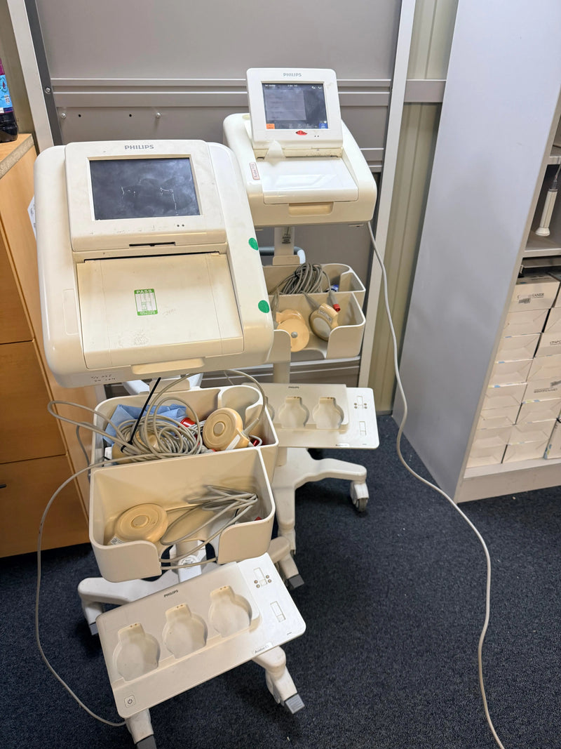 Philips Avalon FM30 Foetal Monitor with 3 Toco Transducers & Stand SelfiMed UK