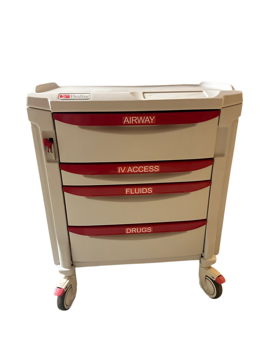 Metro FlexLine CO5-990B Crash Trolley-4 Drawers