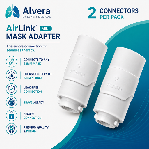 Alvera AirLink Mini Mask Adapter Twin Pack SelfiMed UK