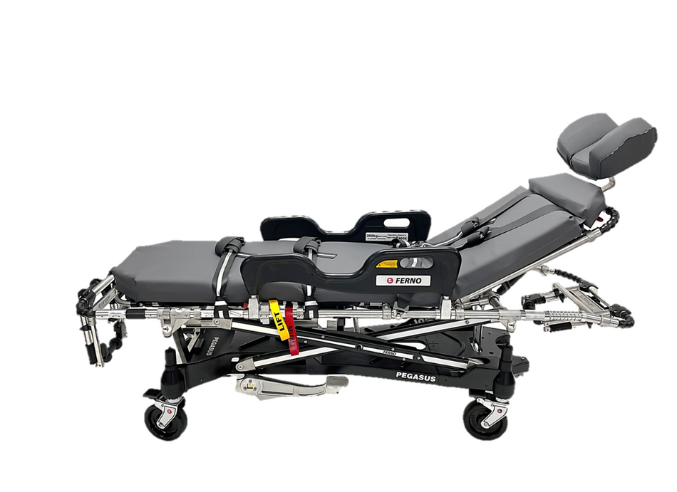 Ferno Pegasus Hydraulic Ambulance Stretcher with Mattress, Headrest and Straps