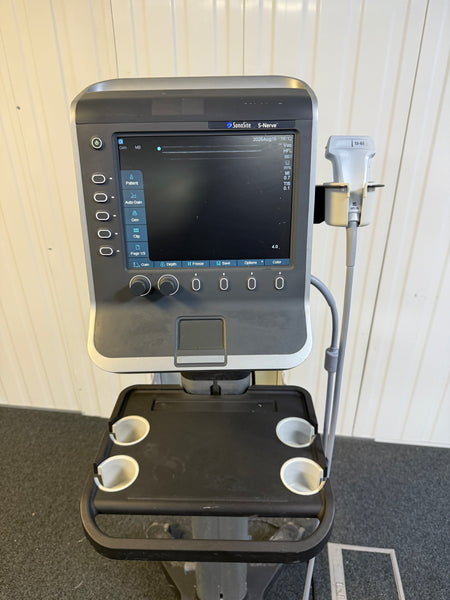 Compact Sonosite ultrasound system in clinical setting