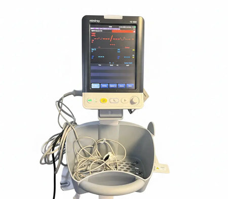 Mindray VS-900 Vital Signs Patient Monitor with accessories on Rollstand SelfiMed UK