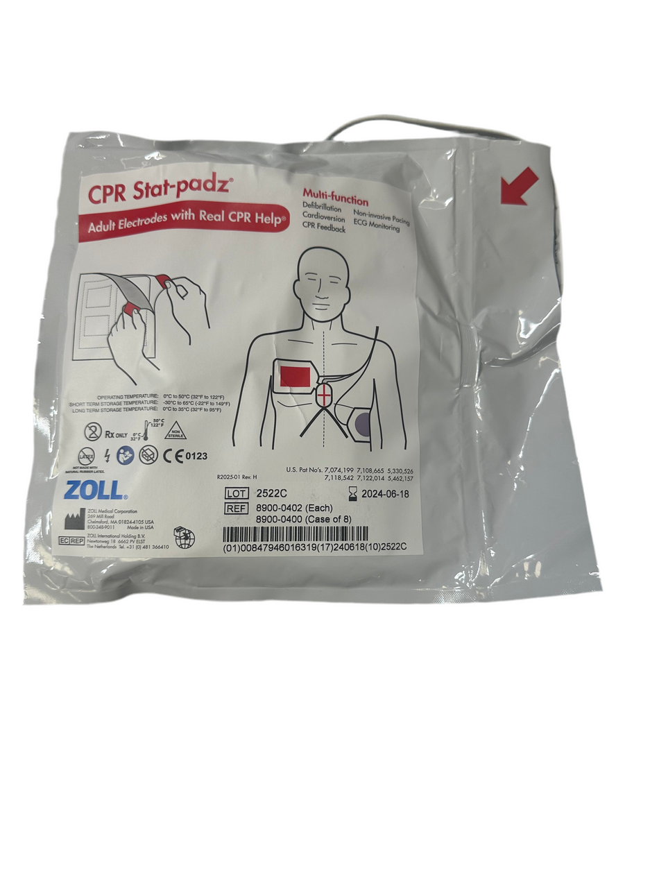 Zoll CPR Stat-Padz Adult Electrodes with Real CPR Help - Exp. June 2024