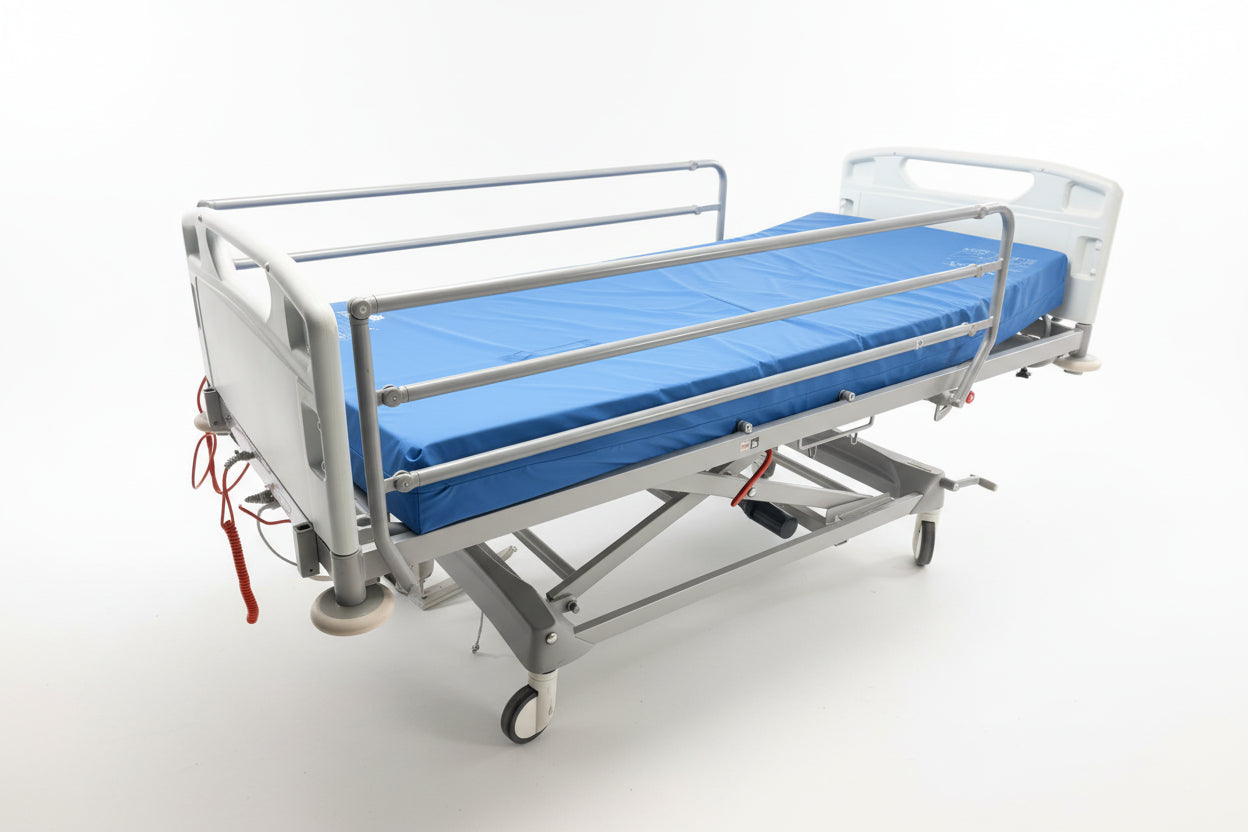 Arjo Huntleigh Enterprise 3000 Electric Hospital Bed with Hospital Bed Mattress SelfiMed UK