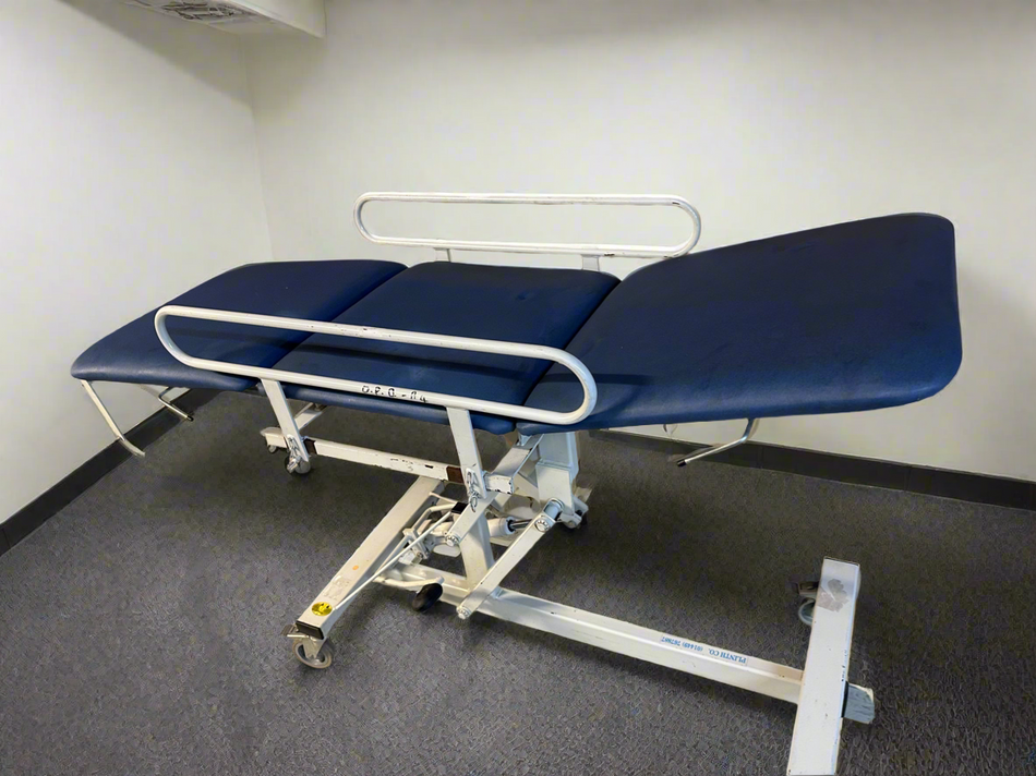 Plinth Co Hydraulic 3 Way Patient Examination Couch with Side Rails