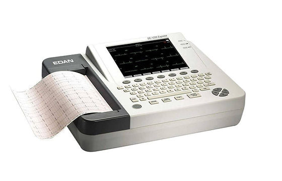 Edan SE-1200 Express ECG Machine with 10 Lead ECG Leads