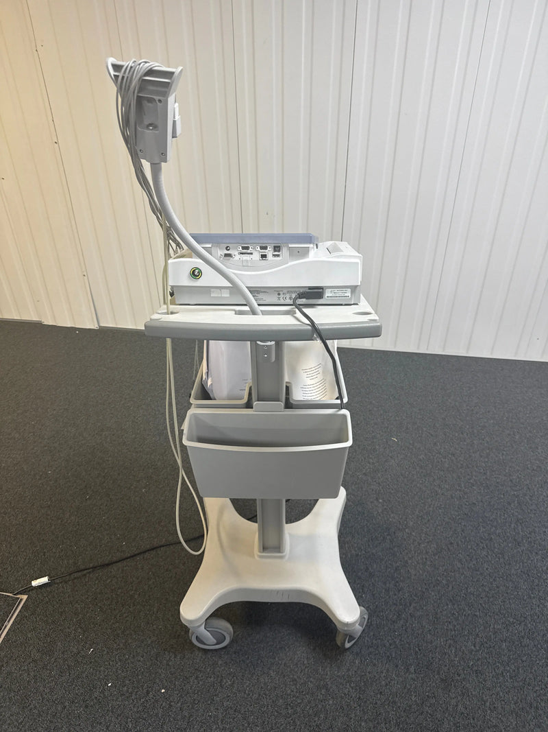 GE Mac 1600 ECG machine with ECG Leads and Trolley Stand GE Healthcare