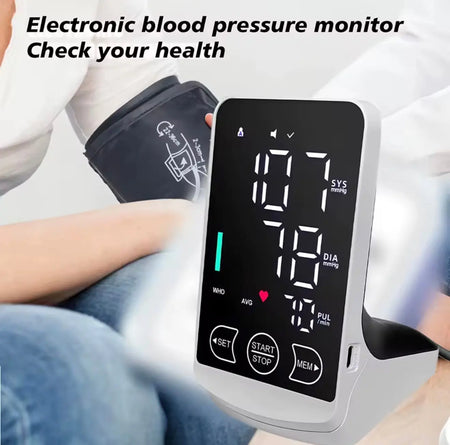 Voice Tonometer Portable LED Upper Arm Smart Blood Pressure Monitor SelfiMed UK
