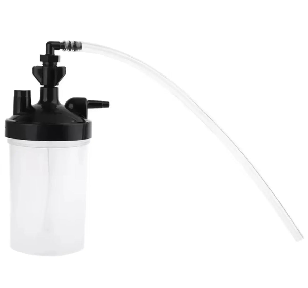 Oxygen Bubbler Bottle Humidity Humidifier Water Bottle & Tubing Connector Elbow 12" for Oxygen Concentrator SelfiMed UK