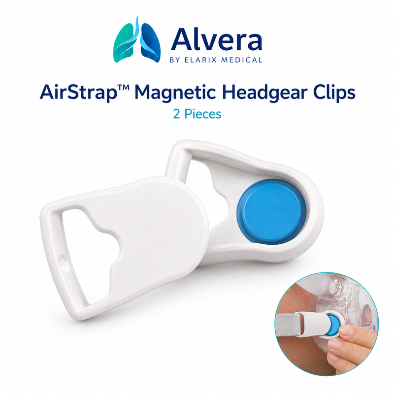ALVERA AirStrap™ Magnetic Headgear Clips - 2 Pieces - SelfiMed UK