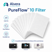 ALVERA PureFlow 10 Filter Compatible with AirSense 9 & AirSense 10 Devices