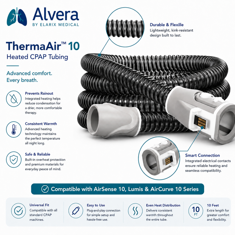 Alvera ThermaAir™ 10 Heated CPAP Tubing