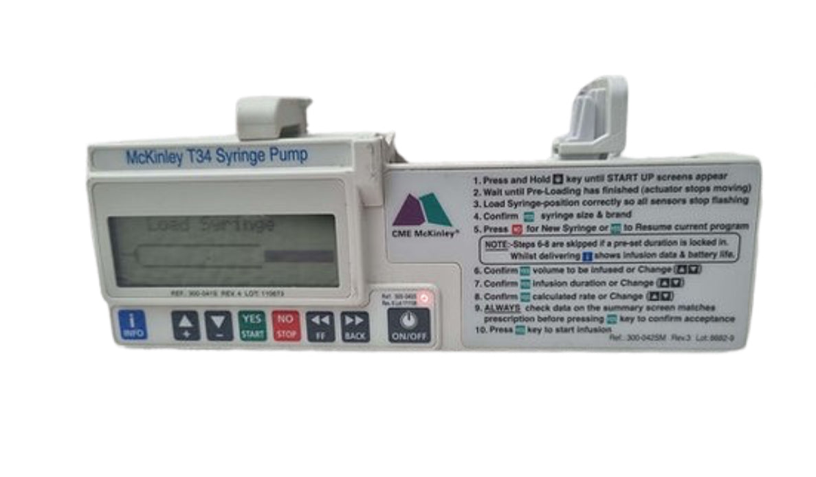 Syringe Driver Stack CME McKinley T34 Syringe driver – SelfiMed UK