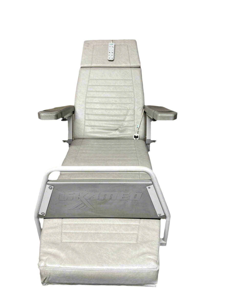 Likamed Novo X 330 Electric Dialysis Chair with Likamed Over Bed Table