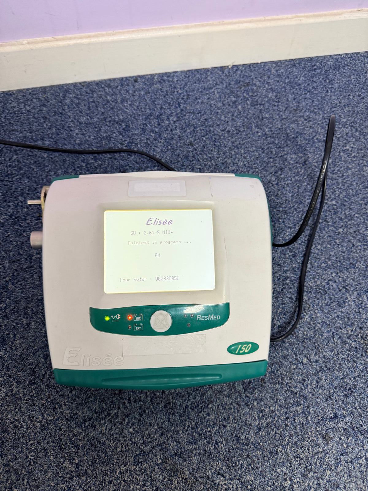 ResMed Elisee 150 Ventilator Software Version 2.61-5 with Battery SelfiMed UK