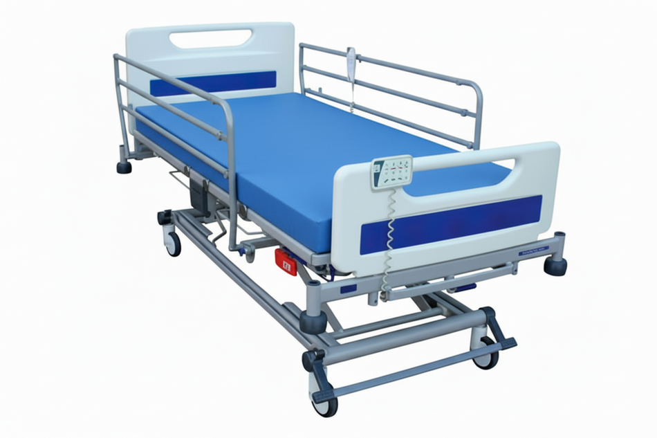 Arjo Huntleigh Enterprise 5000 Electric Hospital Bed with Hospital Bed Mattress SelfiMed UK