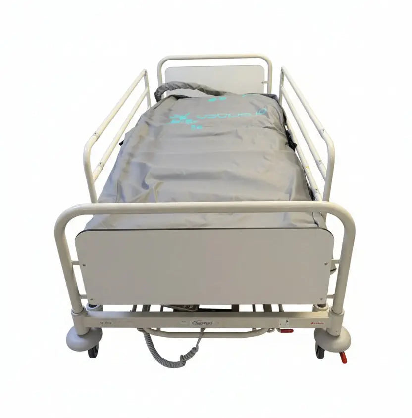 Linet Electric Hospital Bed with Controllers and Mattress SelfiMed UK