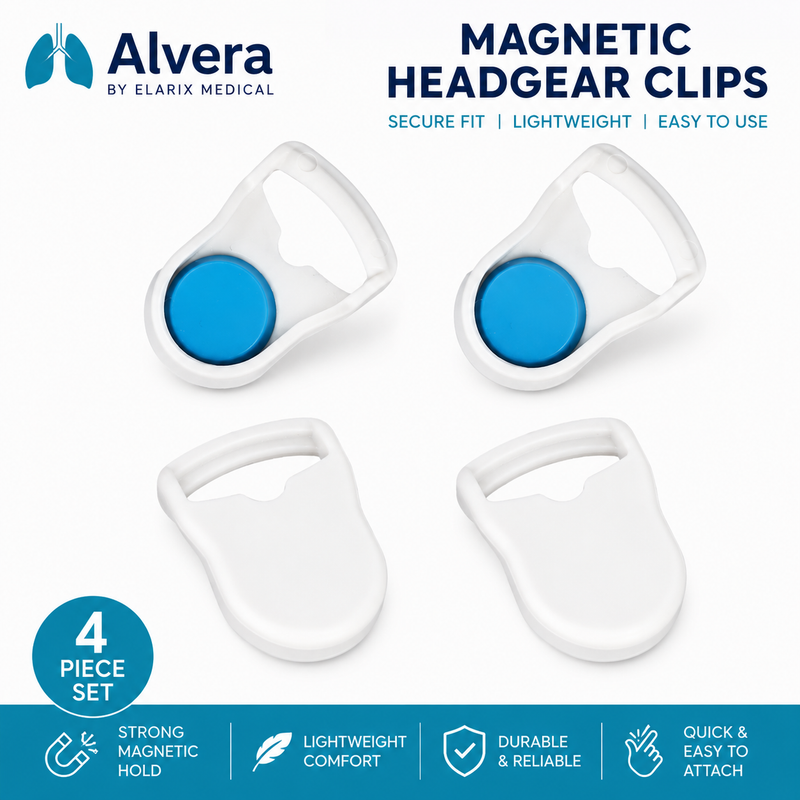 ALVERA AirStrap™ Magnetic Headgear Clips - 4 Pieces - SelfiMed UK