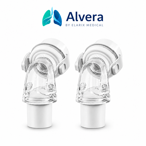 Alvera AirLink 360 Swivel Elbow for AirFit F20, AirTouch F20 and AirFit F30 Masks Twin Pack SelfiMed UK