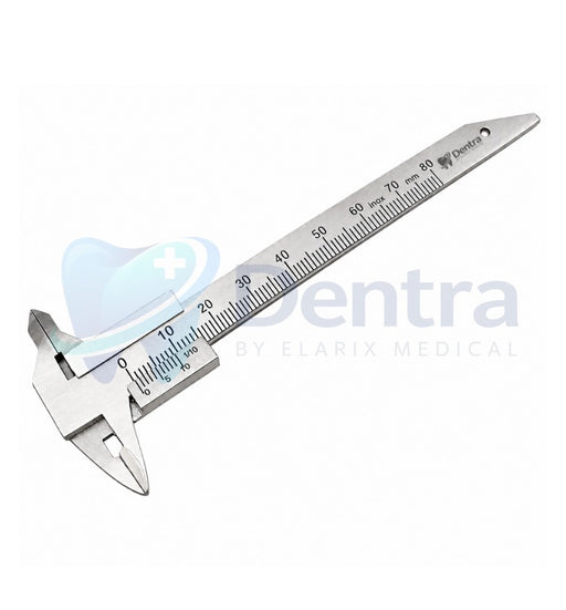 Dentra Caliper Gauge, Double Scale, Sliding Vernier