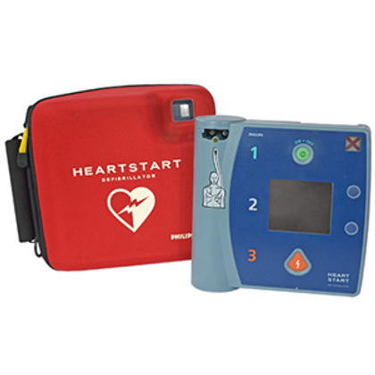 Philips & Laerdal Heartstart FR2+Defibrillator in Bag with no battery