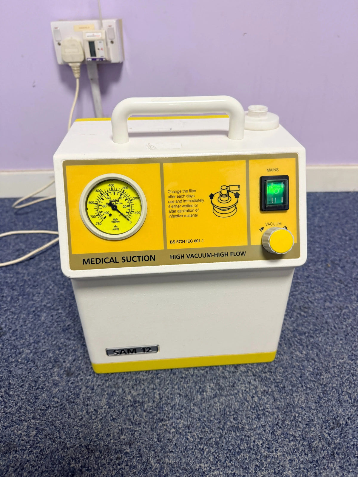 MGE SAM 12 Medical Suction Unit High Vacuum-High Flow SelfiMed UK