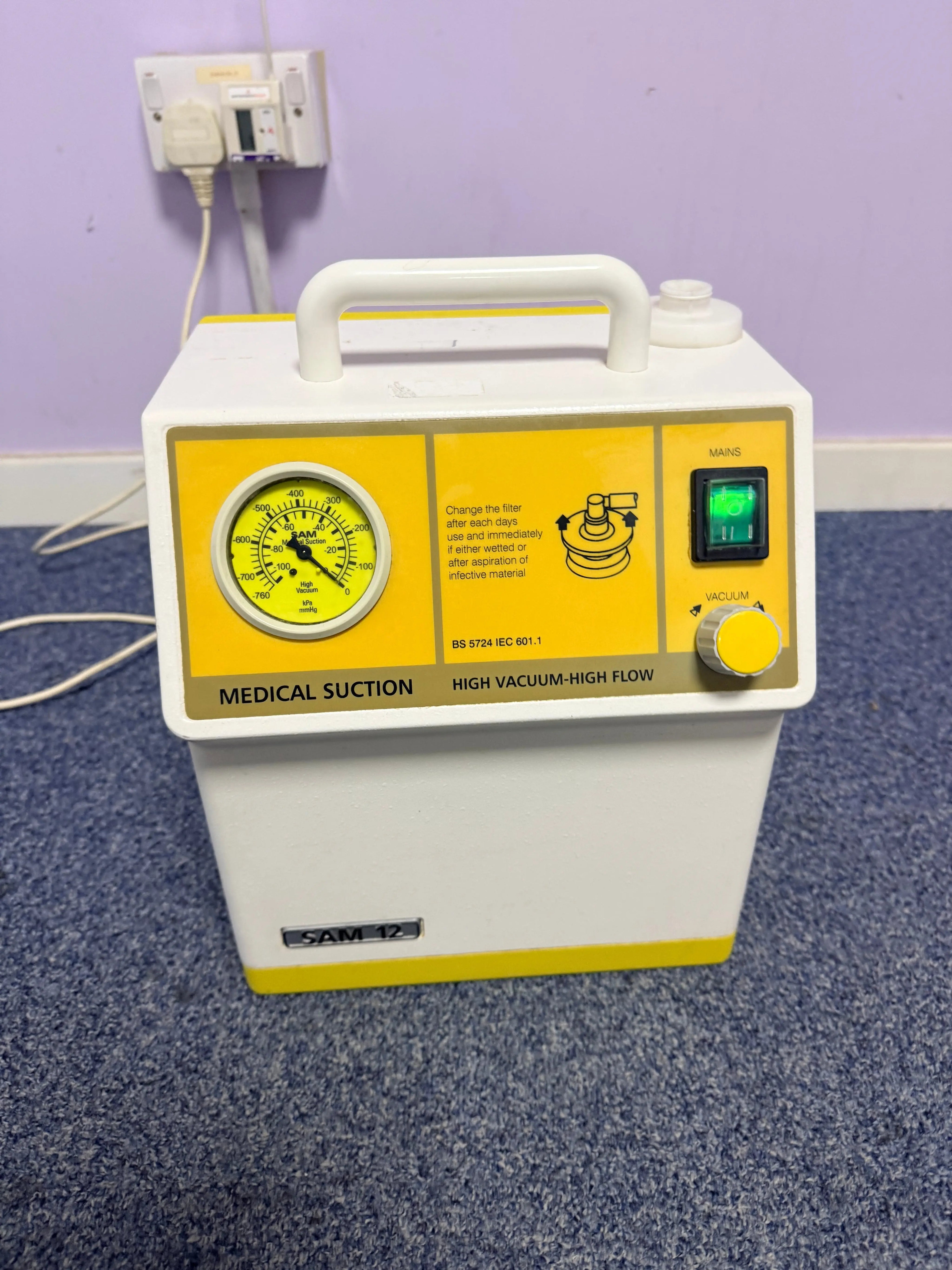 MGE SAM 12 Medical Suction Unit High Vacuum-High Flow SelfiMed UK