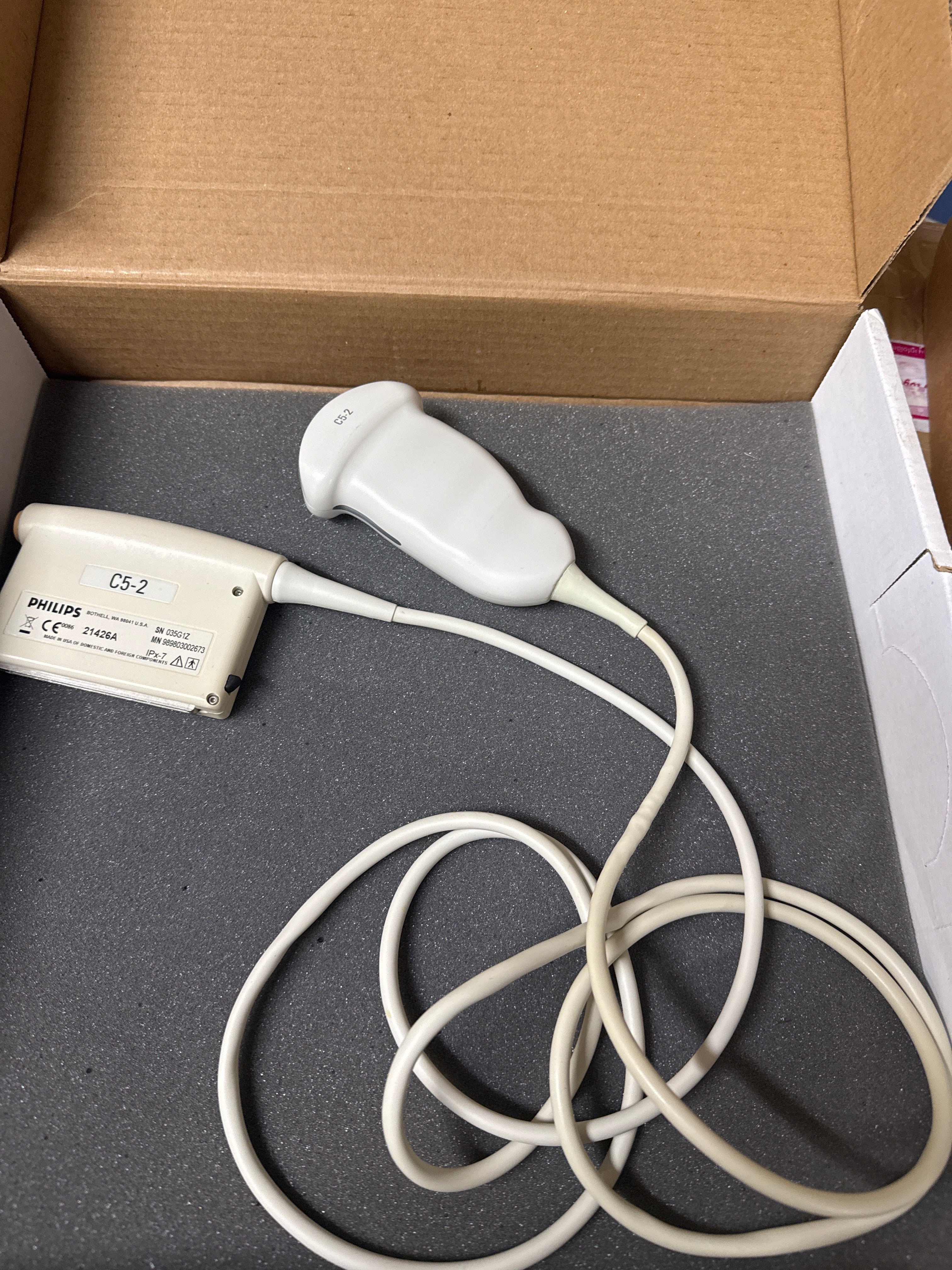 Philips 21426A C5-2 Ultrasound Transducer