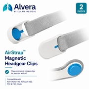 ALVERA AirStrap™ Magnetic Headgear Clips - 2 Pieces - SelfiMed UK