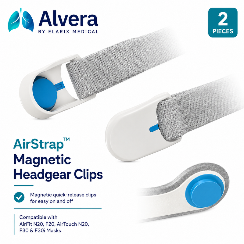 ALVERA AirStrap™ Magnetic Headgear Clips - 2 Pieces - SelfiMed UK