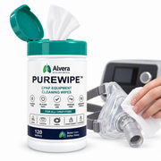 Alvera PureWipe CPAP Equipment Cleaning Wipes — 120 Wipe Tub SelfiMed UK