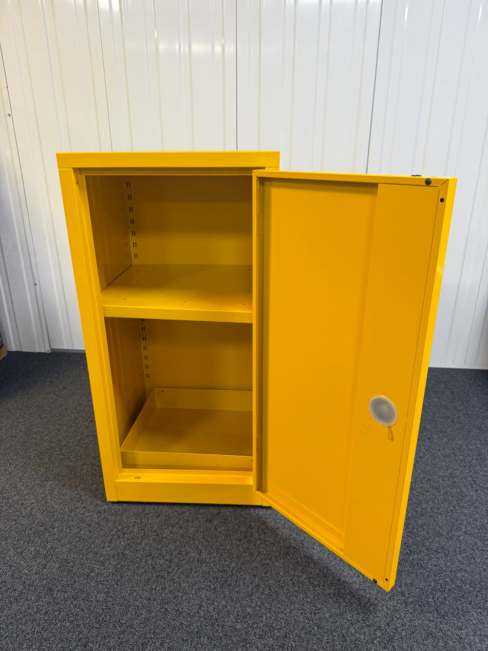 RS Pro Yellow Steel Lockable 1 Door Hazardous Substance Cabinet, 915mm x 459mm x 459mm