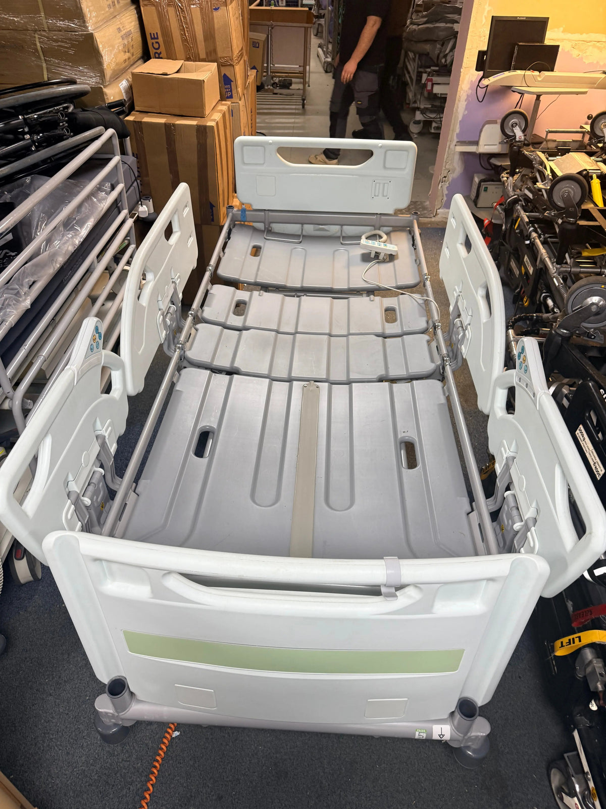 Arjo Huntleigh Enterprise 8000 Patient Bed with Hospital Bed Mattress SelfiMed UK