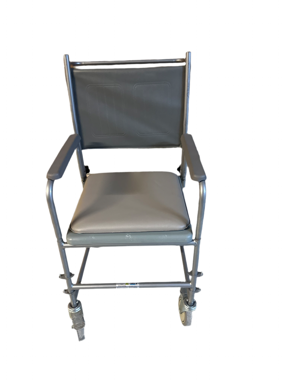 NRS Healthcare Height Adjustable Wheeled Commode