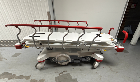 Stryker Big Wheel 1115 Hydraulic Patient Trolley SelfiMed UK