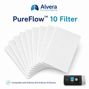 ALVERA PureFlow 10 Filter Compatible with AirSense 9 & AirSense 10 Devices