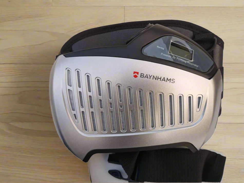 Baynhams Powered Air Purifying Respirator with Power Supply and 5 Li-ion Battery