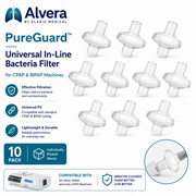 ALVERA PureGuard™ Universal In-Line Bacteria Filter for CPAP & BiPAP Machines SelfiMed UK