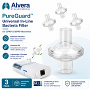 ALVERA PureGuard™ Universal In-Line Bacteria Filter for CPAP & BiPAP Machines SelfiMed UK