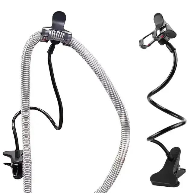 Two flexible phone holders with clips on a white background, featuring the brand 'Elarix Medical'.